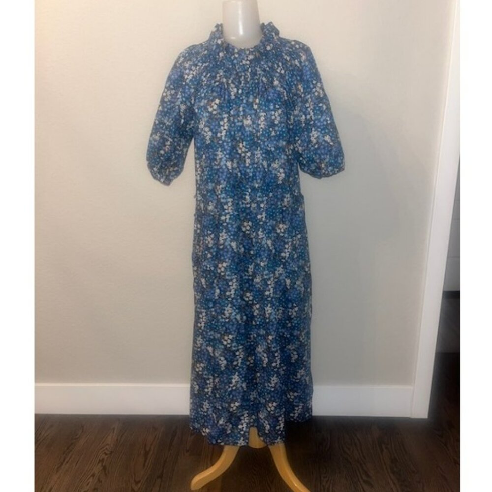 J Crew Blue Delilah dress in Liberty® Marguerite fabric
